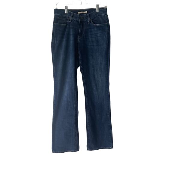 Levi Strauss & Co Women's Size 29 Dark Wash Blue Curvy Bootcut Jeans - Picture 1 of 11